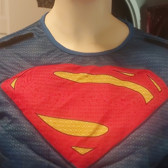 Spirit Superman Muscle Chest Costume - Red and Blue - Picture 6 of 9